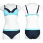 2017 Striped Women Push up Halter Bikinis Swimsuit Sexy Patchwork Retro Bikini Set Swimwear Female B