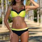 2017 Striped Women Push up Halter Bikinis Swimsuit Sexy Patchwork Retro Bikini Set Swimwear Female B