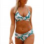 Tropical Print Cross Top Bikini