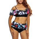 brazilian bikini push up  Off Shoulder Swimwear Women print floral bikini women swims Bathing Suits 