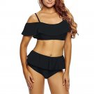 Swimwear Bikini  Sexy Solid Off Shoulder Bikini Set swimsuit Swim Bathing Suits wholesale #EW