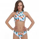 High Waist Bikini Swimsuits for Women Sexy Two-Pieces Pineapple Printed Swimwear