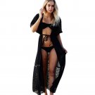 Sexy Women Crochet Tassel Bikini Swimwear Cover Up Beach Dress saida de praia