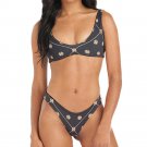 Low Waist Swimwear Women New 2017 Dot Printed Push Up Bikini Crop Tops Swimsuit Bottom Bathing Suits