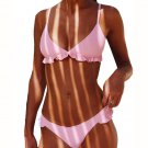 Swimwear Women Bikini Push Up Brazilian 2017 Sexy Pink Low Waist Female Bathing Suit With Pad Halter
