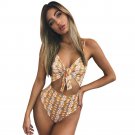 Women\'s Piece Of Swimsuit Floral Bowknot Bikini Swimwear Beachwear Bathing Suit