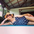 One Piece Tankini Swimsuit Brazilian Push up Bikini Swimwear Beachwear Padded Dot Women Bodysuit Bat