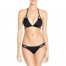 Sexy Women Halter Bandage Crop Bikinis Set Swimsuit Swimwear Solid Brazilian Bathing Suit Swim Wear 