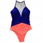 Women One-piece Splicing Patchwork Swimsuit Bikini Swimwear Sandy Beach maillot de bain