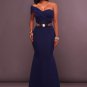 Dark Blue One Shoulder Women\'s Maxi Dress