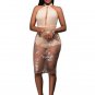 Backless Sequins See-Through Women\'s Sexy Dress