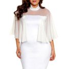 Plus Size Caped Women\'s Bodycon Dress