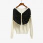 New Autumn Luxury Fashion Runway Designer Women Sweater Pullover Sweaters Bowknot Color Block Basic 