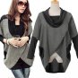 2016 fashion loose long-sleeve patchwork color block pullover outerwear women\'s