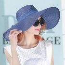 2017 Summer Women Solid Color Straw Sun Hats  Wide Along Visor Sun Beach Brief Sun Block Girls Lady 