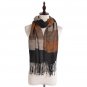Winter Scarf Women\'s Cashmere Blanket Color Block Pashmina Fashion Tassel Poncho Soft Large Shawl S