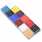 12 Flash Colors Case Tattoo Face Body Paint Halloween Party Fancy Dress Oil Painting Art Beauty
