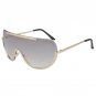 Retro Inspired Women Sunglasses Oversize Shield Metal Half Frame Eyeglasses Frame ss622