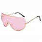 Retro Inspired Women Sunglasses Oversize Shield Metal Half Frame Eyeglasses Frame ss622