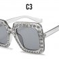 Crystal Rim Women Sunglasses Retro Brand Desginer Square Oversize Sun Glasses ss310