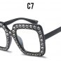 Crystal Rim Women Sunglasses Retro Brand Desginer Square Oversize Sun Glasses ss310