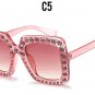 Crystal Rim Women Sunglasses Retro Brand Desginer Square Oversize Sun Glasses ss310