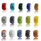 20pcs/lot Beautiful Colorful Charm European Beads Fit For Pandora Style Bracelet or Necklace DIY Mak