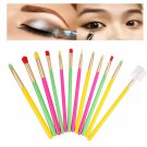 Best Deal New Good Quality Women 12 pcs Eyebrown Eyeliner Set tools Make-up Toiletry Kit Wood Founda