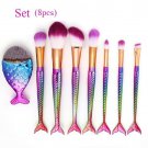 8PCS Make Up Foundation Eyebrow Eyeliner Blush Cosmetic Concealer Brushes