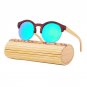 New fashion Round Frame Wooden Sunglasses Men Women Retro Gafas Handmade Bamboo Wood Sunglasses
