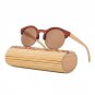 New fashion Round Frame Wooden Sunglasses Men Women Retro Gafas Handmade Bamboo Wood Sunglasses