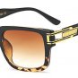 7 Colors Fashion Alloy Hinge Men Square Sunglasses Brand Designer Vintage Women Gradient/Clear Lens 