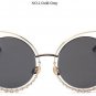Women Luxury Brand Design Crystal Cateye Sunglasses Mirror Retro Diamonds Sun Glasses Women Female S