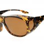 Retro Style Large Lenses Polarized Fitover Sunglasses for Prescription Glasses