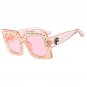 Fashion Design Sunglasses Women Square Rhinestone Sun Glasses Classic Gradient Lens Shades Female Oc