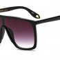 Oversized Sunglasses Women Men Unisex Black Large Sun Glasses For Female Steampunk Goggles Flat Top 