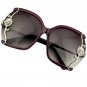 Luxury Brand New Women Sunglasses With Fine Lace and Rhinestone Decoration Semi-Rimless Frame Sungla