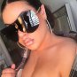 Top Quality Fashion Oversized Italy Brand Sunglasses Women UV400 Luxury Brand Designer Big Frame Sun