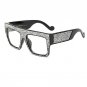 Hot Sale New Luxury Square Sunglasses Women Brand designer Large Frame Shades Diamond Sun Glasses Bl