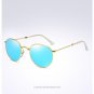 luxury Round Folding Polarized Sunglasses 3447 Retro Men glasses rays oculos de sol feminino Imitati