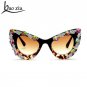High quality Rhinestone Pearl Cat Eye Sunglasses Women vintage brand designer Oversized Sunglasses l