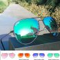 Top quality Glass Lens Gradient sunglasses women/men Pilot Aviator sunglasses Mirror 62MM uv400 Prev