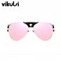 Italy Oversized Aviator Sunglasses Women Brand Designer Luxury Aviator Clear Glasses Man Gold Retro 