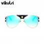 Italy Oversized Aviator Sunglasses Women Brand Designer Luxury Aviator Clear Glasses Man Gold Retro 