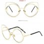 New Trend Superstar Style Cateye Women Ladies Sunglasses Brand Designer Vintage Luxury Rhinestone Su