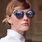 New Fashion Women Ladies Oversized Sun Glasses Brand Designer Luxury High Quality Rhinestone Sunglas