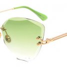 Fashion Women Rimless Sunglasses Classic Ladies Cat Eye Gradient Lens Shades UV400