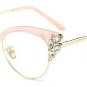 Classic Crystal Decoration Women Cat Eye Glasses Frame Fashion Ladies Reading Glasses UV400