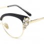 Classic Crystal Decoration Women Cat Eye Glasses Frame Fashion Ladies Reading Glasses UV400