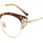 Classic Crystal Decoration Women Cat Eye Glasses Frame Fashion Ladies Reading Glasses UV400